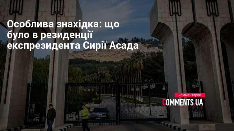 Унікальна знахідка: що приховувала резиденція колишнього президента Сирії Асада.