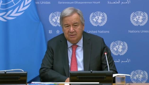Генеральний секретар ООН висловив свій осуд щодо нічних атак Росії на Київ та інші українські міста.