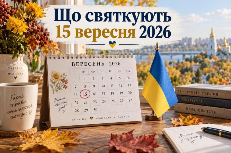 Яке свято відзначають 15 вересня 2026 року: День ангела, церковні традиції та народні прикмети.